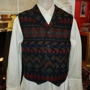 Men's Woolrich Tribal patterned vest size small